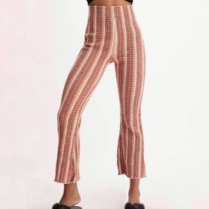 FREE PEOPLE Fine Line Slim Pant Flare Sz M